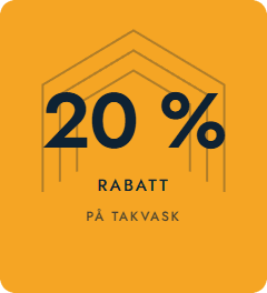 20 % rabatt på takvask
